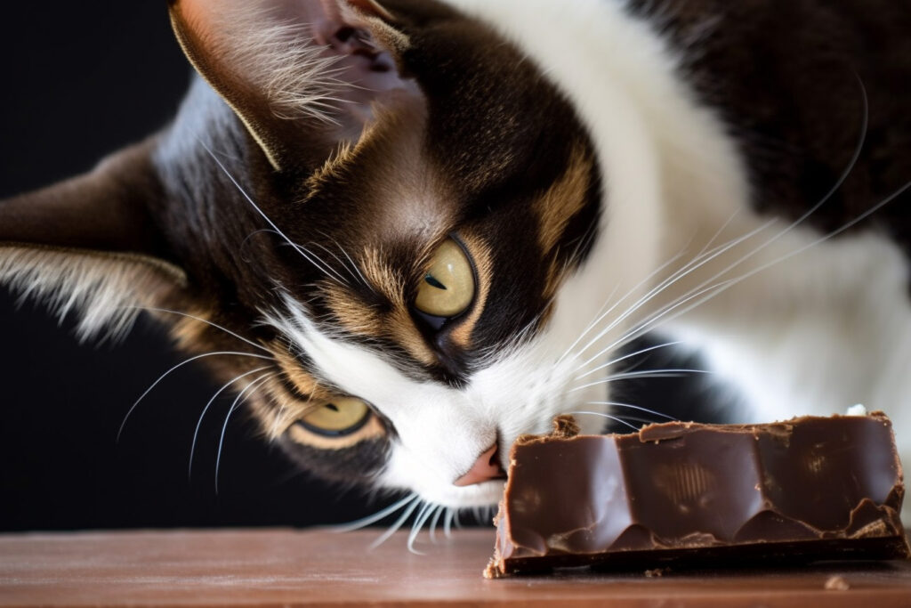 Ist es gefährlich, wenn Katzen Schokolade fressen?